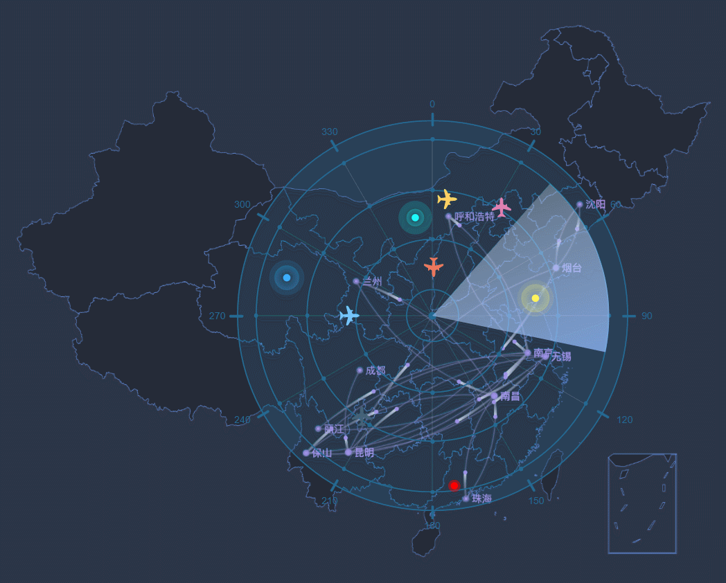 【Axure教程】雷达扫描可视化案例