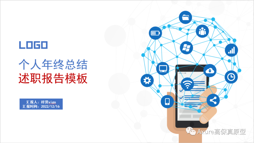 【产品经理必备文档】述职报告/年终总结汇报ppt模板